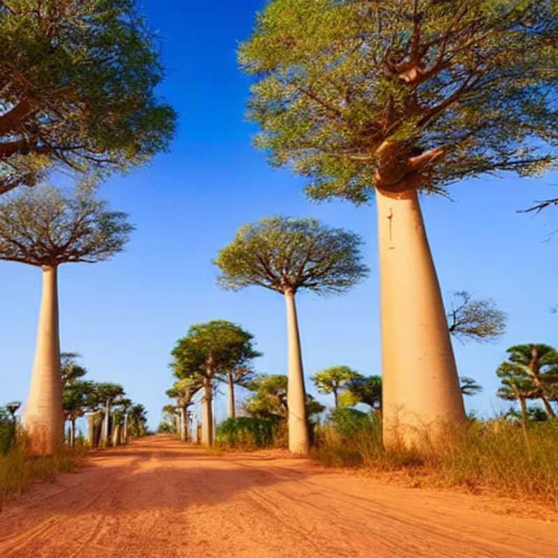 L'allée des baobabs à Madagascar, un spectacle majestueux.