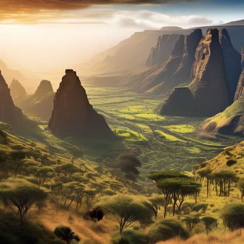 Découvrez la magie de la rivière Jinbar et de la cascade Jinbar dans le parc national des monts Simien en Éthiopie