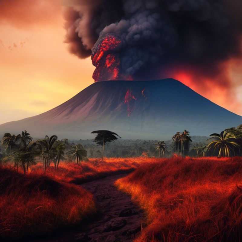 Here are a few options for alt text for an image of Mount Nyiragongo, depending on the specific image: