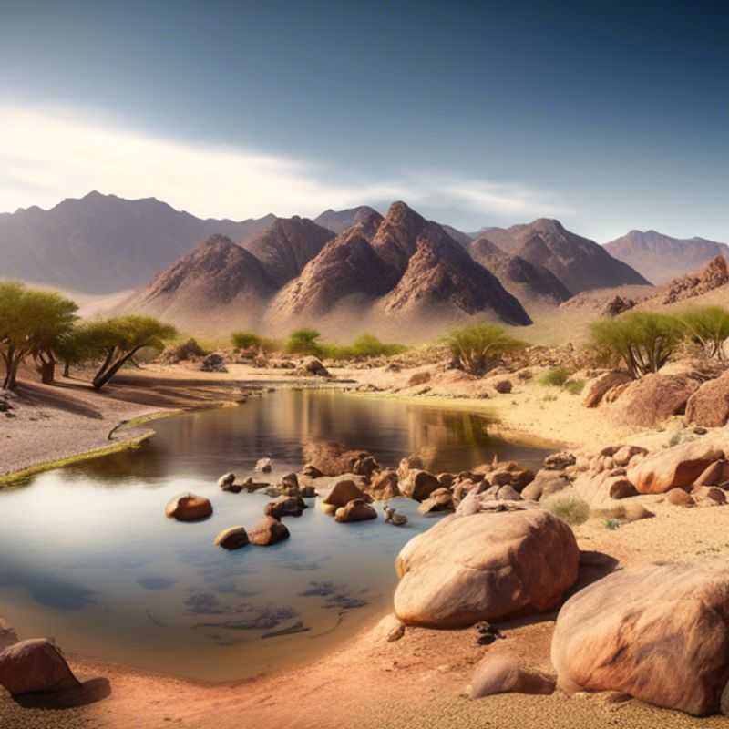 Le Parc national du Richtersveld, Afrique du Sud : un paysage spectaculaire de montagnes arides et de canyons, une beauté brute et sauvage.