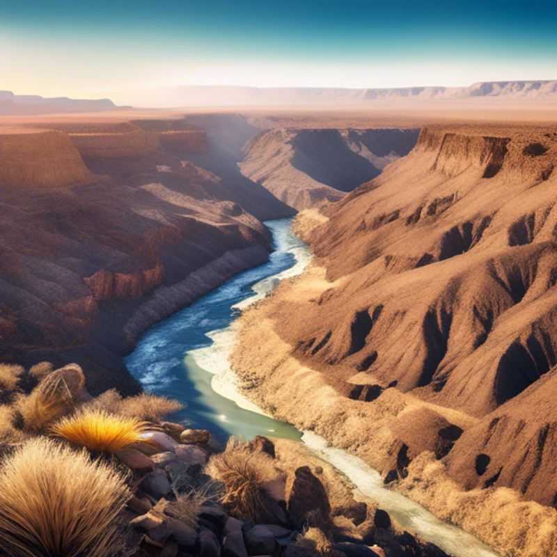 Deux couples contemplant la splendeur époustouflante du Canyon de la Fish River, joyau naturel de Namibie, lors de leur escapade hivernale en tant que festivaliers.