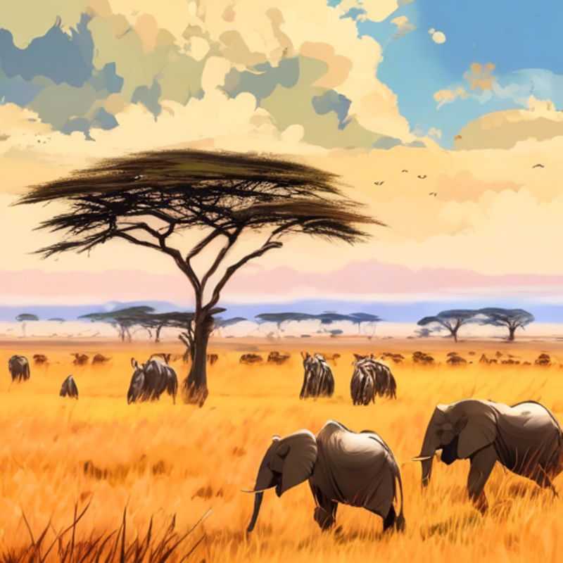La réserve nationale du Masai Mara au Kenya : une étendue sauvage d'une beauté à couper le souffle.