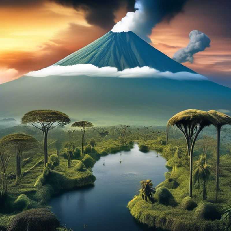 Le Parc National des Virunga, République Démocratique du Congo : une vue imprenable sur la beauté sauvage et préservée de ce parc exceptionnel.