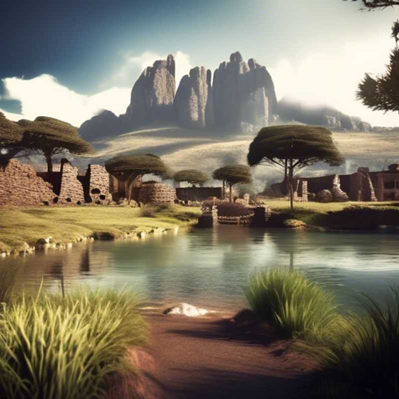 Le majestueux Mont Kenya, coiffé de neige, s'élevant fièrement au cœur du Kenya.