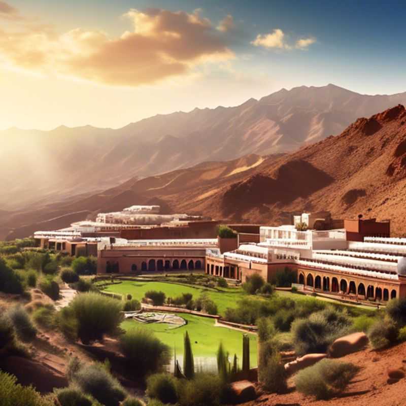 Les majestueuses montagnes de l'Atlas marocain, un spectacle de nature époustouflant.