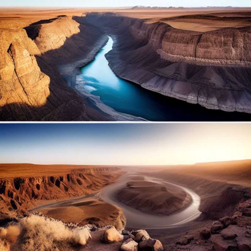 Le spectaculaire canyon Fish River en Namibie, un paysage époustouflant.