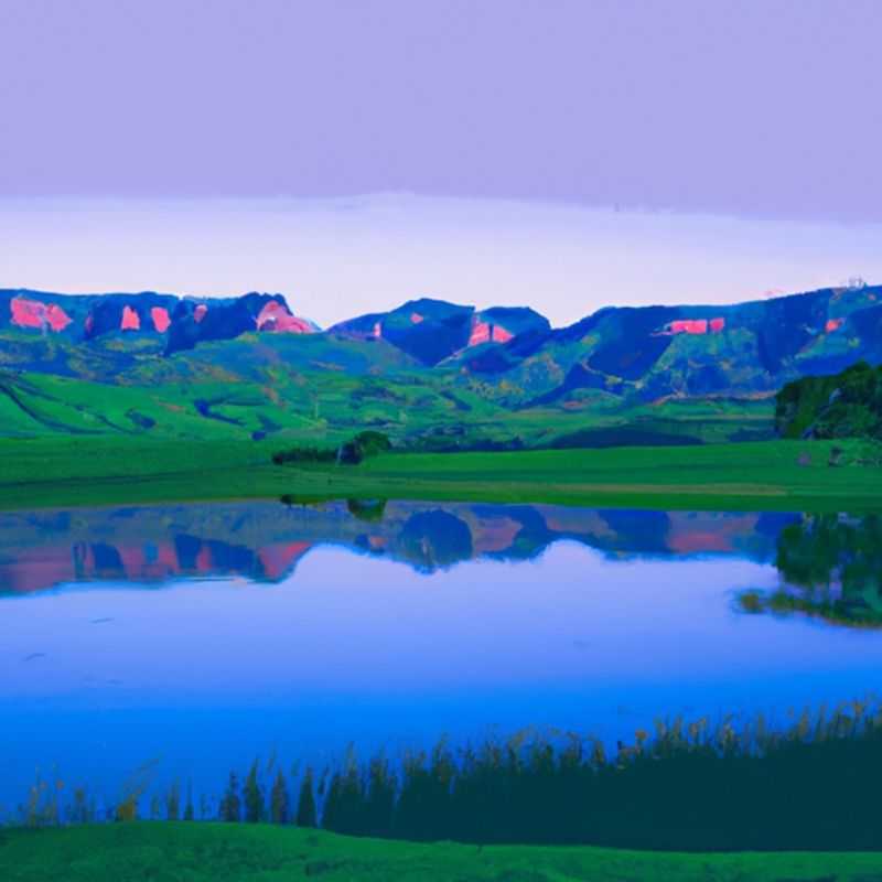A couple gazes out at the breathtaking expanse of the Drakensberg Mountains, South Africa, cloaked in vibrant autumn hues, during their weeklong exploration of this natural wonderland.