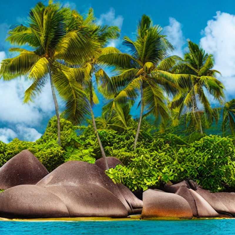 Ilha de Mahé, Seychelles: Paisagem paradisíaca, mostrando a beleza natural da ilha e a importância de priorizar a segurança durante sua viagem.