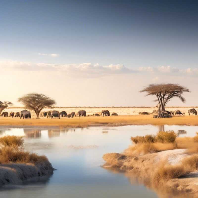Découvrez la marche traditionnelle des Bochimans dans les Makgadikgadi Pans, au Botswana, en automne