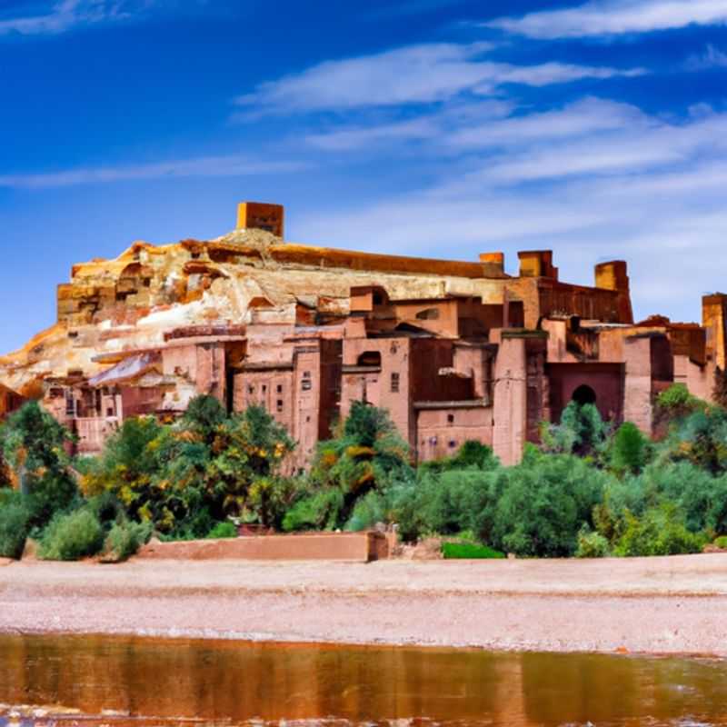 Ounila River in Aït Benhaddou: A Tranquil Oasis Amidst Ancient Kasbahs
