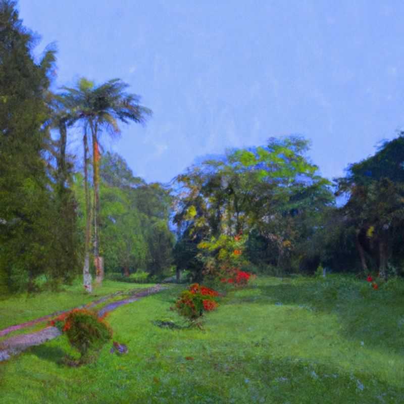 Deux couples de voyageurs de luxe se promenant dans les jardins botaniques d'Entebbe, en Ouganda, durant leur séjour de 4 jours entre l'hiver et le printemps, admirant la beauté luxuriante et la diversité de la flore locale.