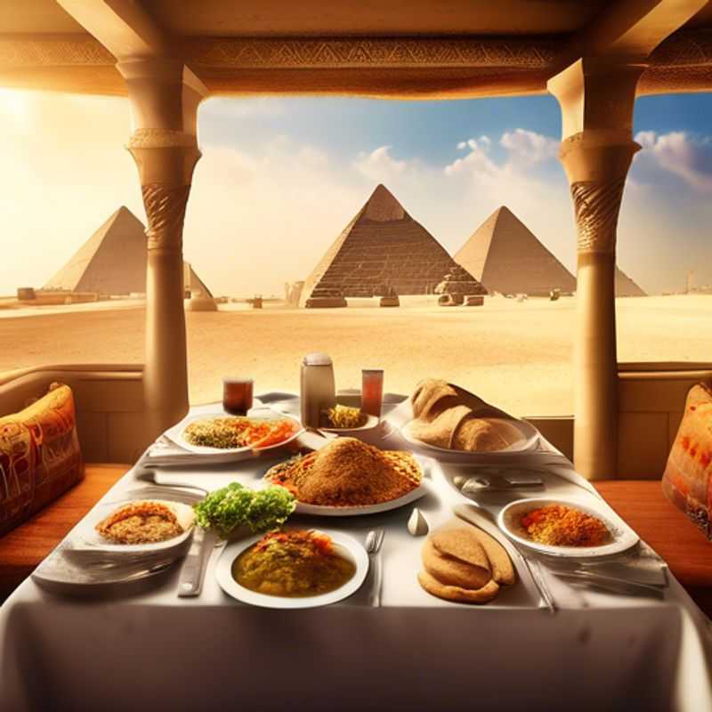Découvrez les marchés locaux pour une cuisine égyptienne authentique dans la nécropole de Gizeh, Égypte, en hiver