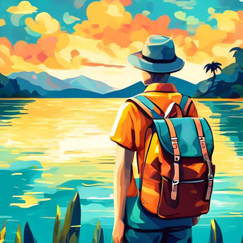 Un sac à dos ou un sac à dos pour une journée d'aventure.