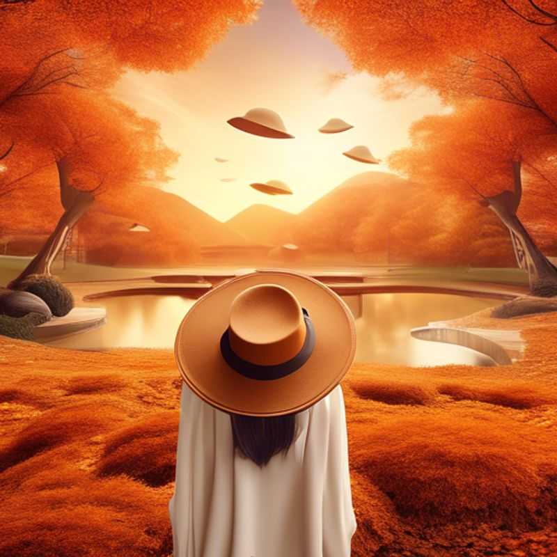 Un sombrero de ala ancha elegante y de moda, listo para protegerte del sol y agregar un toque de estilo a cualquier atuendo.