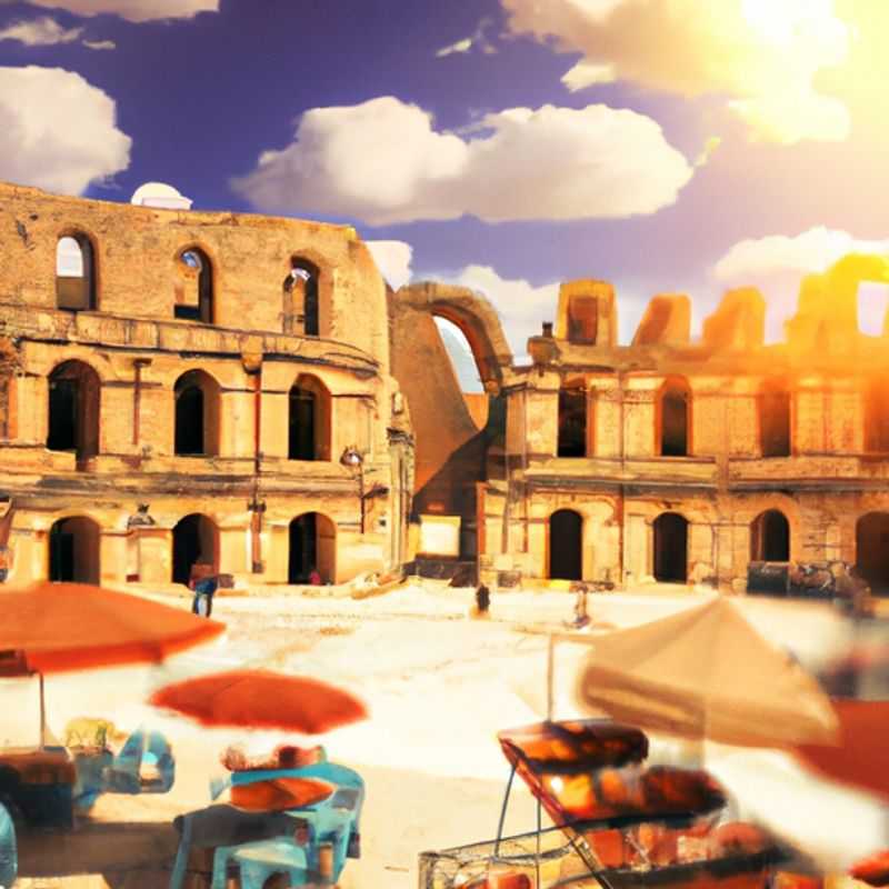 Unveiling Ancient Echoes at the Local Market of El Djem Amphitheater: A Historic Bazaar Adventure