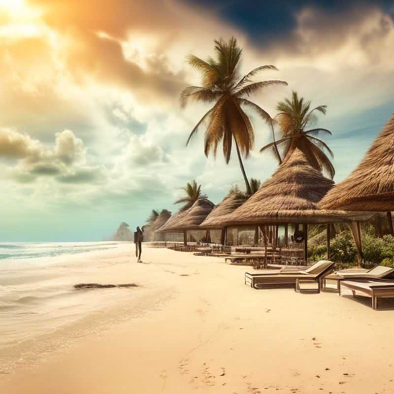 Here are a few options for alt text for an image of Diani Beach, Kenya, for an article about what's special about it: