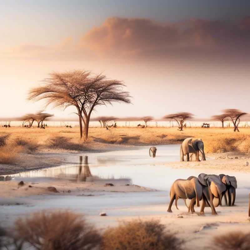 Here are a few options for alt text for an image of Etosha National Park, Namibia, depending on the specific image: