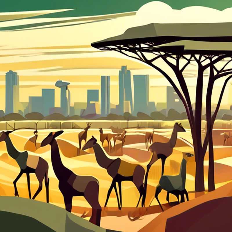 Deux couples explorant la beauté sauvage du parc national de Nairobi, au Kenya, pendant leur voyage d'hiver de deux semaines, avec les majestueux animaux africains en toile de fond.