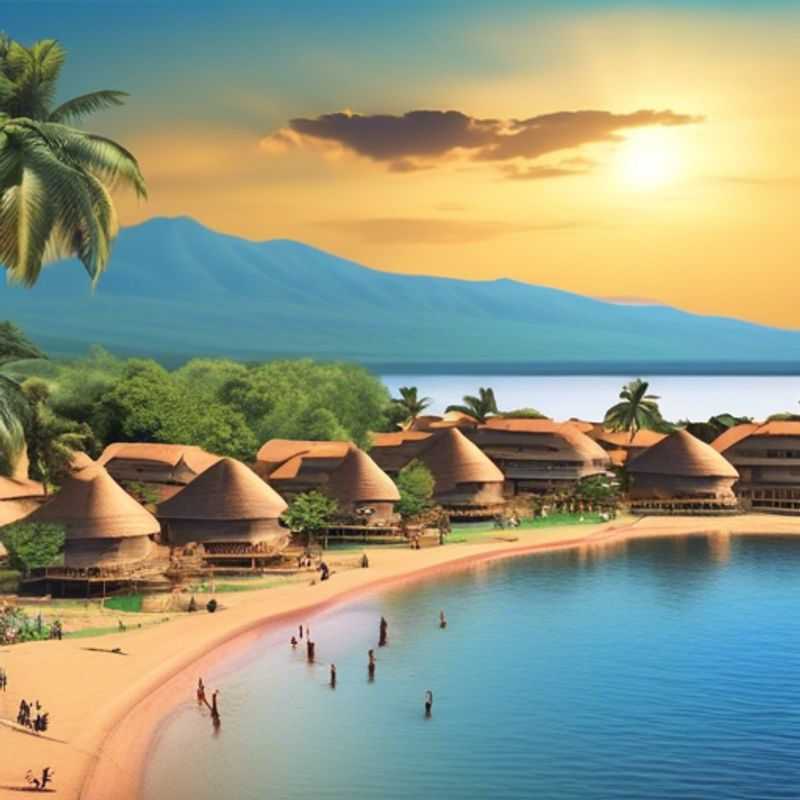 Une famille de festivaliers profitant de la tranquillité et de la beauté sereine du lac Tanganyika, en Tanzanie, lors de leur escapade de 24 heures entre l'été et l'automne.