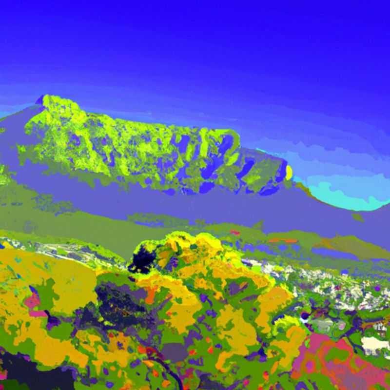 A solitary traveler stands atop Table Mountain, South Africa, during a 4-day spring adventure, gazing out at the breathtaking panoramic views of the city and coastline, feeling a sense of liberation and awe in the face of nature's grandeur.