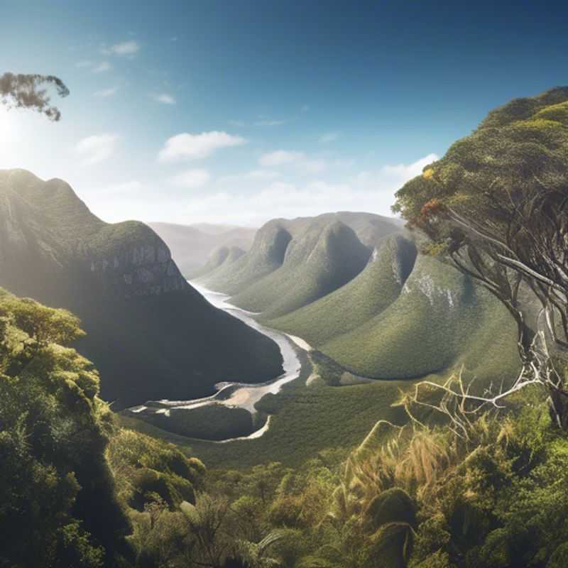 Le Parc National de Tsitsikamma, Afrique du Sud : une côte spectaculaire avec des forêts luxuriantes et des possibilités d'activités de plein air.