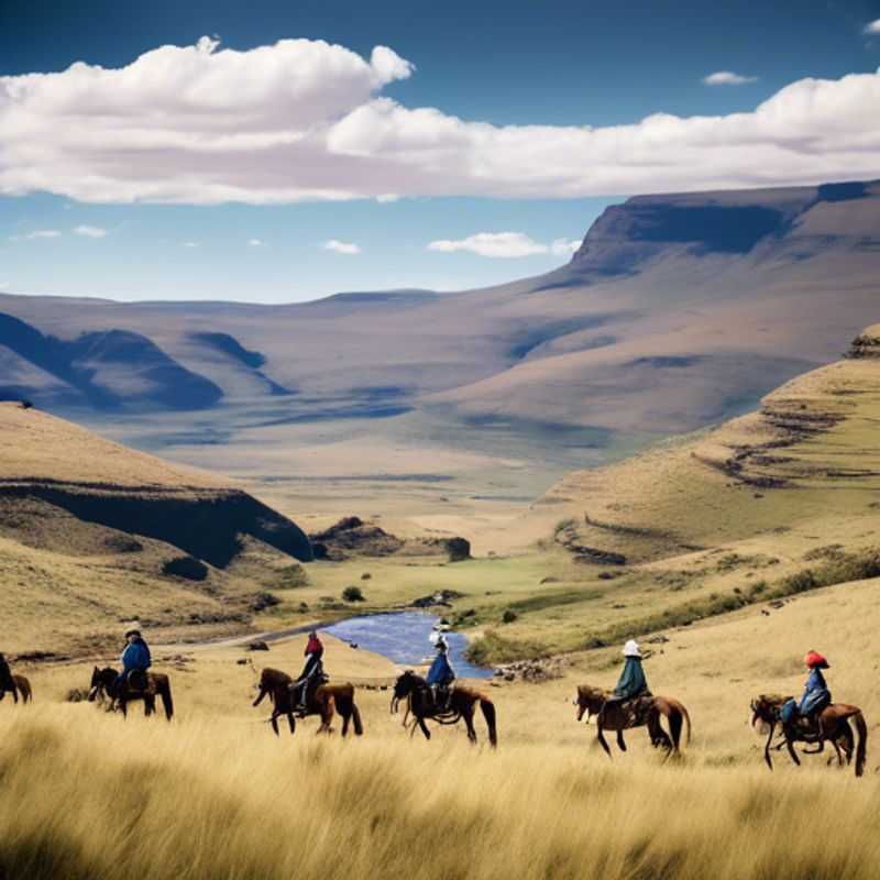 Descubra a Beleza Selvagem dos Picos de Drakensberg nas Terras Altas de Lesoto durante o Outono