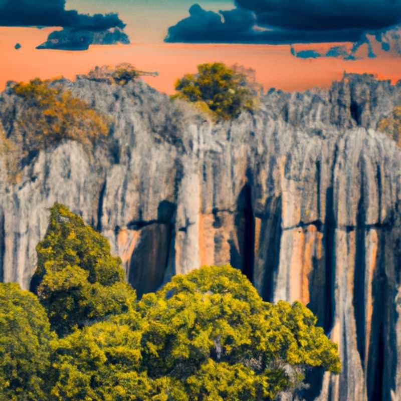 Hiking through the Winter Wonderland of Tsingy de Bemaraha: A Journey of Discovery into Madagascar's Enchanting Forest