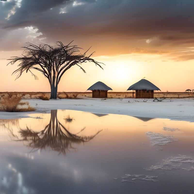 A quelle heure admirer les merveilles des Pans de Makgadikgadi ? Le meilleur moment pour une aventure botswanaise inoubliable !<h3>Makgadikgadi Pans : Le mystère des plaines salées, à l'aube ou au crépuscule ?</h3><h3>Sous le soleil de minuit ou à la fraîcheur du soir ? Découvrir les Pans de Makgadikgadi au Botswana à l'heure idéale.</h3><h3>L'heure magique des Pans de Makgadikgadi : Quand la lumière révèle la beauté brute du Botswana.</h3><h3>Quelle heure choisir pour une rencontre inoubliable avec la nature et les habitants des Pans de Makgadikgadi?</h3><h3>Voyage au cœur des Pans de Makgadikgadi : Le moment parfait pour une aventure responsable et enrichissante.</h3><h3>Au fil des heures, les Pans de Makgadikgadi se dévoilent : Une exploration au rythme du soleil.</h3>
