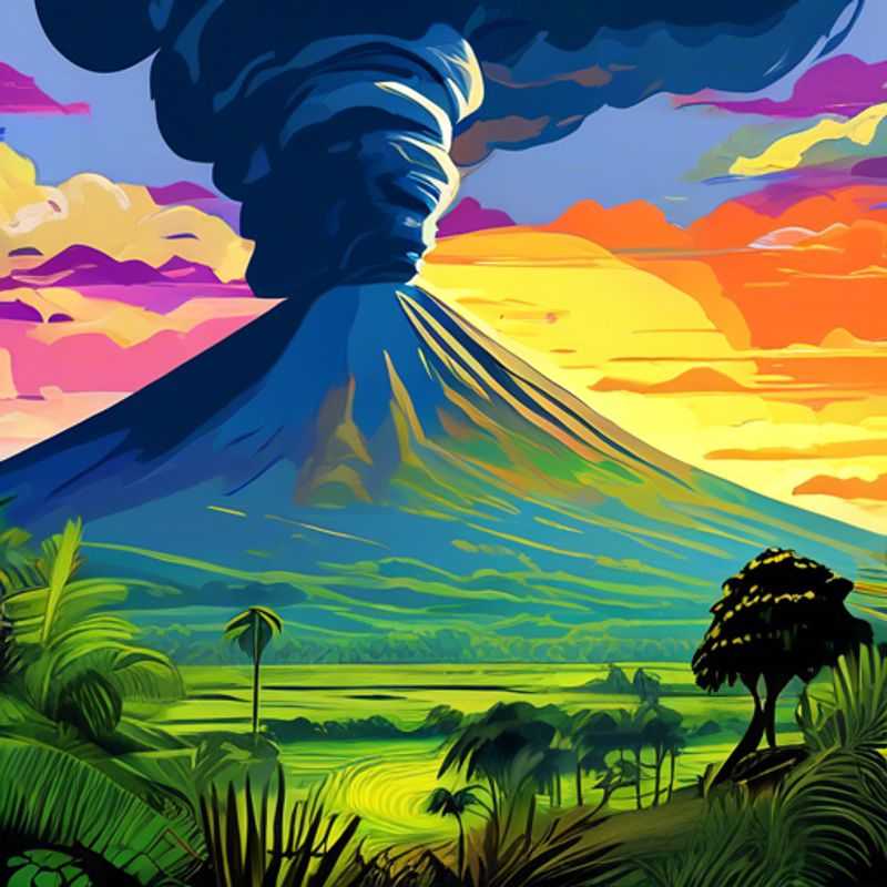 Impresionante paisaje del Parque Nacional Virunga en la República Democrática del Congo, mostrando su diversa flora y fauna.