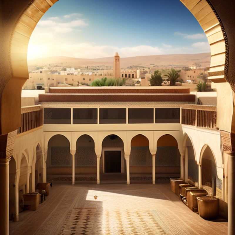 The bustling, labyrinthine streets of the Medina of Fez, Morocco, a captivating time capsule where the Gap Year Travelers immerse themselves in the vibrant sights, sounds, and scents of this ancient cultural marvel during their summer adventure.