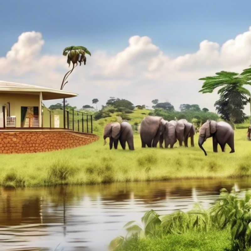 Deux couples profitant de la beauté éthérée du Jardin botanique d'Entebbe en Ouganda, un havre de paix et de verdure lors de leur escapade printanière en tant que voyageurs de longue durée.