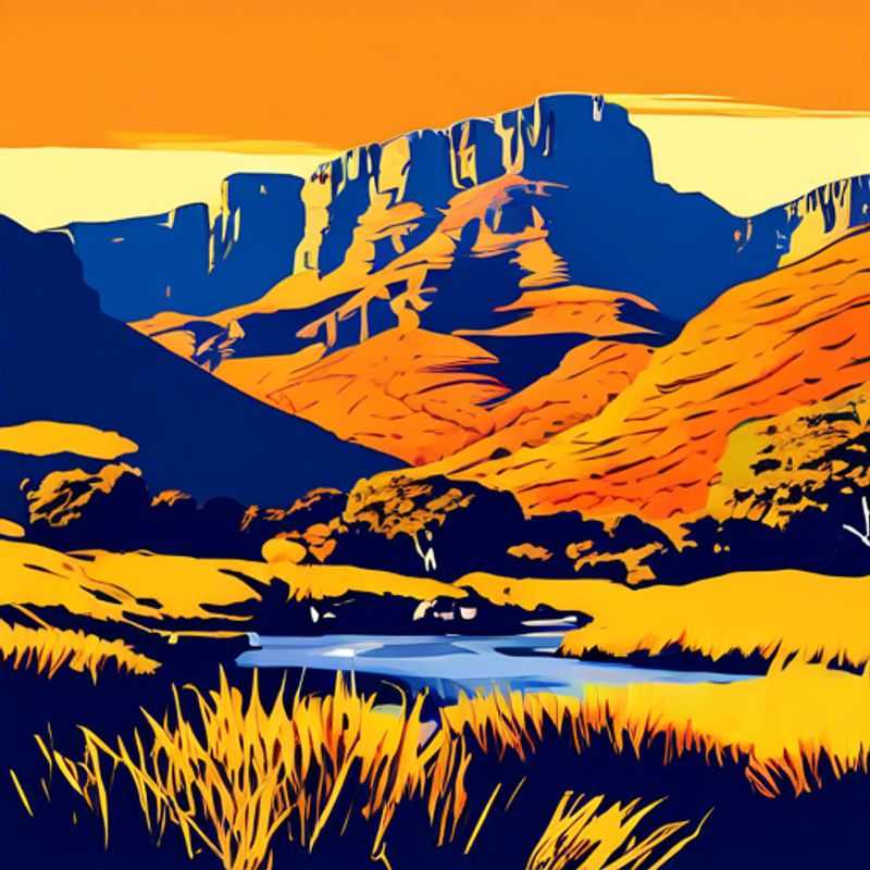 Una familia con niños, conocidos como The Social Media Traveler, se aventura en las majestuosas montañas de Drakensberg en Sudáfrica durante el otoño, capturando la belleza natural de este destino en sus fotos y videos.