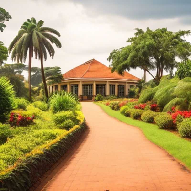 Lush greenery and vibrant flora thrive in the serene beauty of Entebbe Botanical Garden, Uganda.