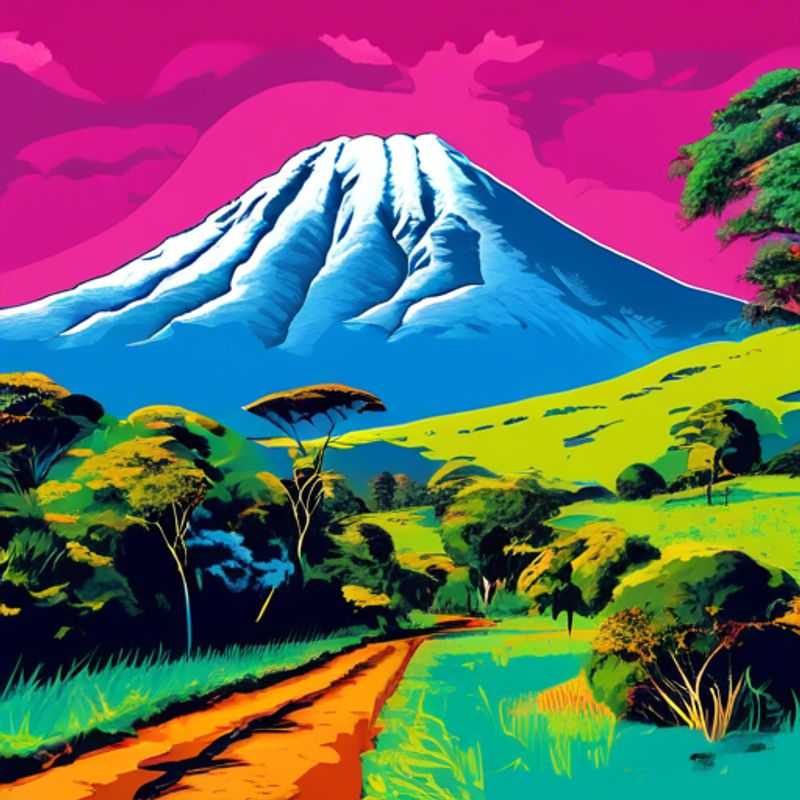Le majestueux Mont Elgon, à cheval sur l'Ouganda et le Kenya, dévoilant sa beauté imposante.