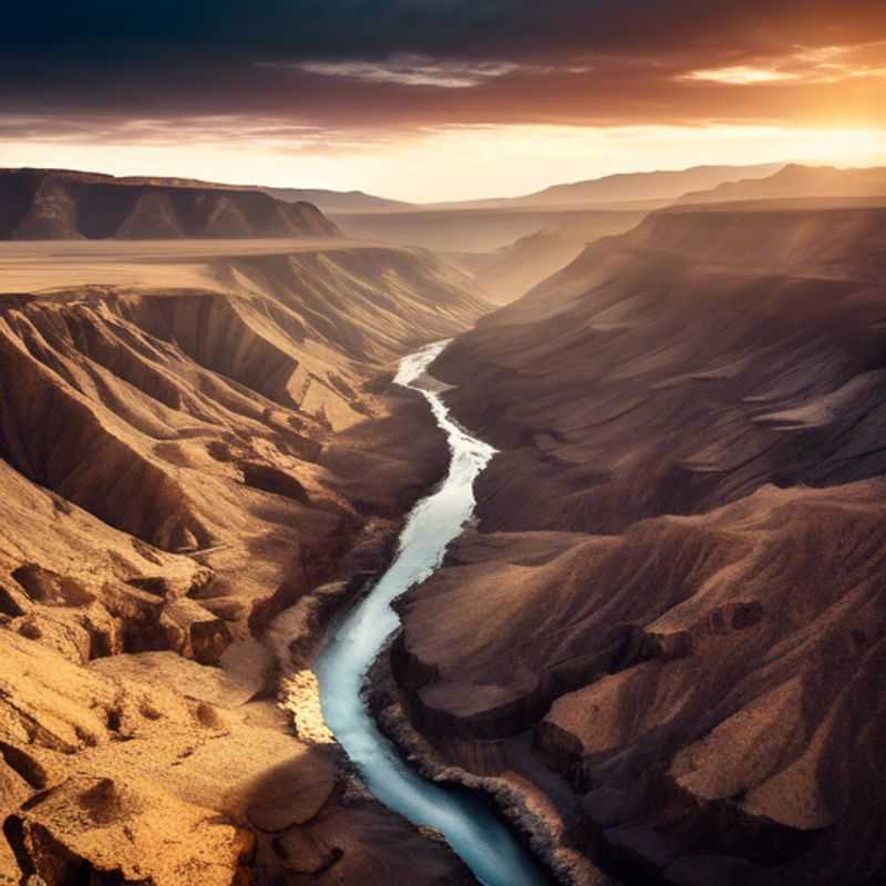 Le spectaculaire Canyon de la Fish River en Namibie, un paysage grandiose et impressionnant.