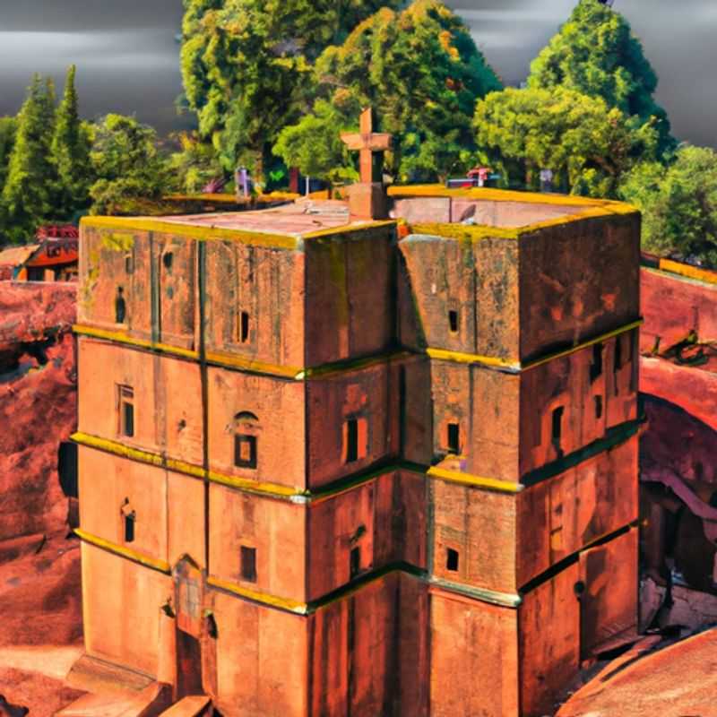 Four intrepid travelers stand in awe before the ancient Lalibela Rock-Hewn Churches in Ethiopia, their faces reflecting the wonder and spirituality of this extraordinary UNESCO World Heritage Site. This 4-day journey during the cusp of winter and spring offers a unique opportunity to delve into the rich history and cultural heritage of Ethiopia.