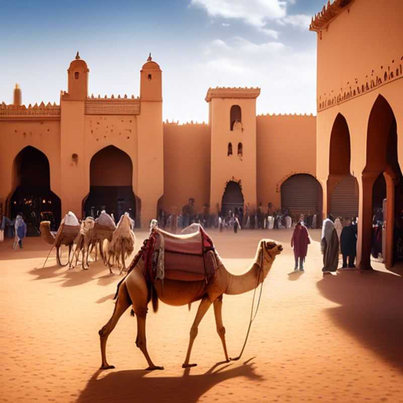 Le marché aux chameaux animé de Guelmim, Maroc : une rencontre vibrante entre tradition et culture.