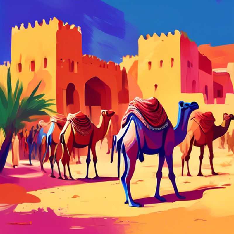 Le marché aux chameaux animé de Guelmim, Maroc : une immersion dans la culture et le commerce traditionnels.