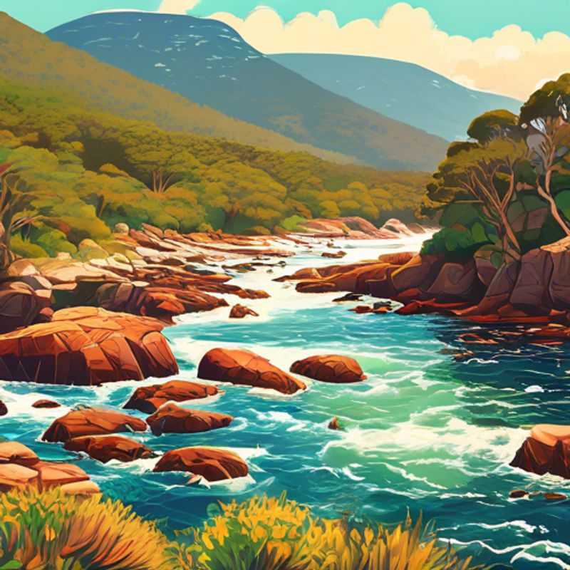 Trois couples de voyageurs économes admirant les falaises escarpées et la végétation luxuriante du parc national de Tsitsikamma, en Afrique du Sud, lors de leur escapade entre l'été et l'automne.