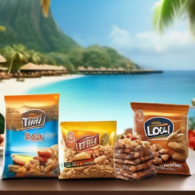 A close-up shot of an assortment of colorful snacks and energy bars, highlighting the variety of options available for on-the-go nutrition.