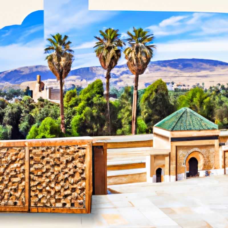 The Medina's Stucco Jewel: Exploring Fall Foliage and Geometric Splendor at Al-Attarine Madrasa in Fez
