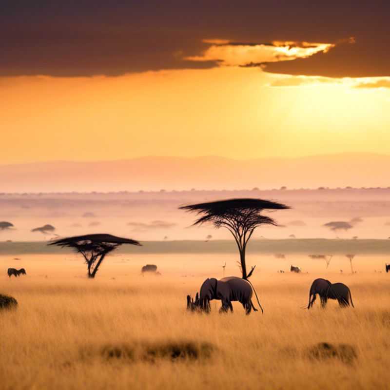 Here are a few options for alt text in Spanish for an image of the Maasai Mara National Reserve, depending on the specific content of the image: