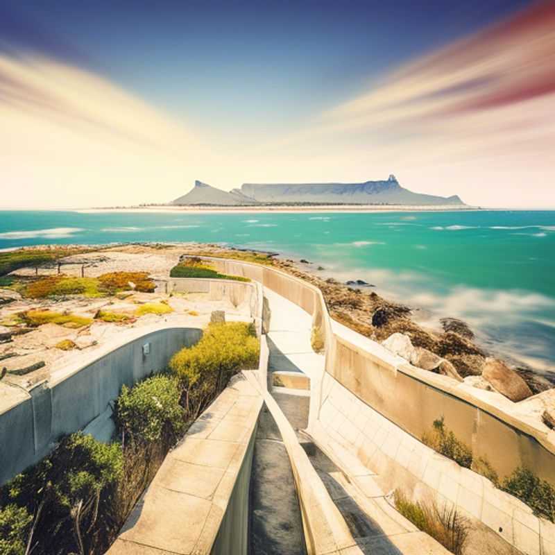 Robben Island, South Africa: A poignant and powerful image of the island prison, a significant site in South African history, showcasing its austere beauty and historical weight.