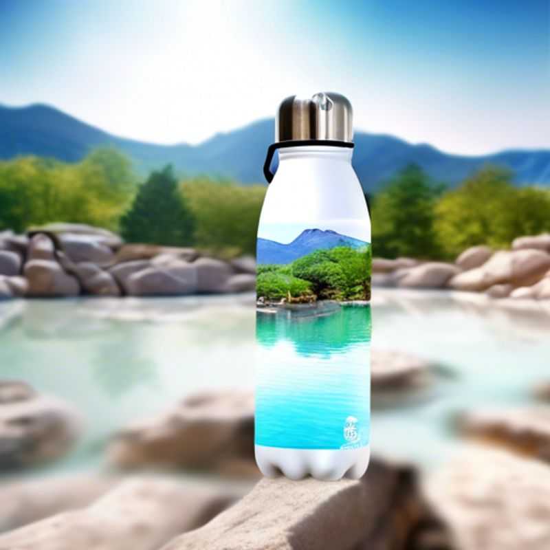 A close-up of a sleek, reusable water bottle, showcasing its sustainable design and commitment to reducing plastic waste.