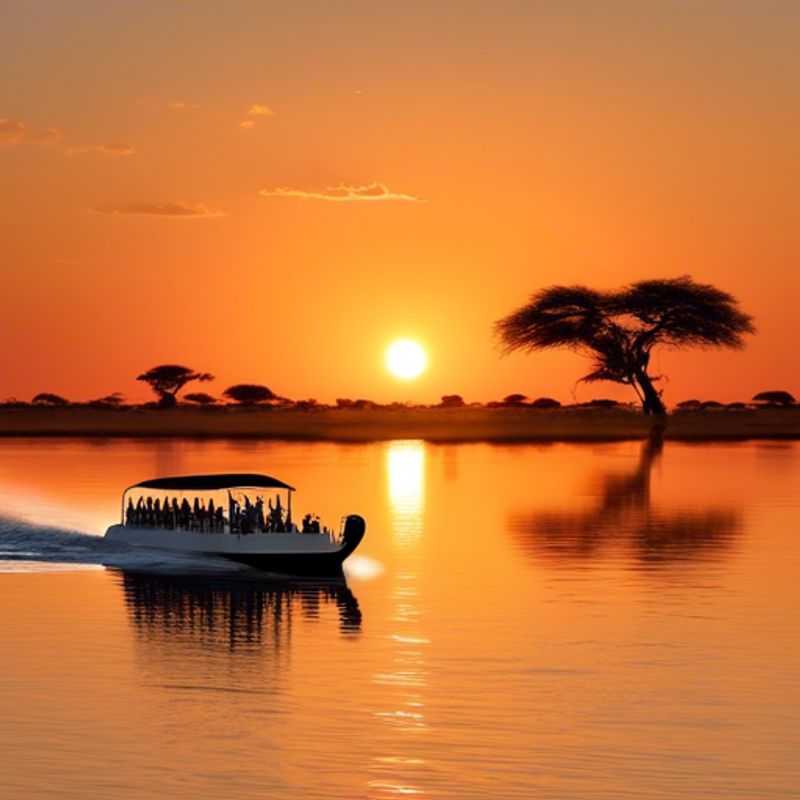 Three eco-conscious couples marvel at the majestic elephants roaming the lush landscapes of Chobe National Park, Botswana, during their immersive summer-to-fall adventure in this wildlife wonderland.