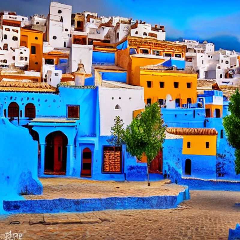 Aquí hay algunas opciones para el texto alternativo en español para una imagen de Chefchaouen, Marruecos, en un artículo sobre las mejores prácticas de seguridad al viajar a Chefchaouen: