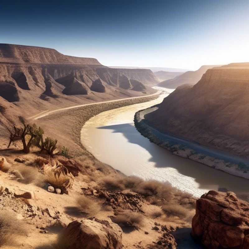 Le spectaculaire Canyon de la Fish River en Namibie, un paysage grandiose et impressionnant.