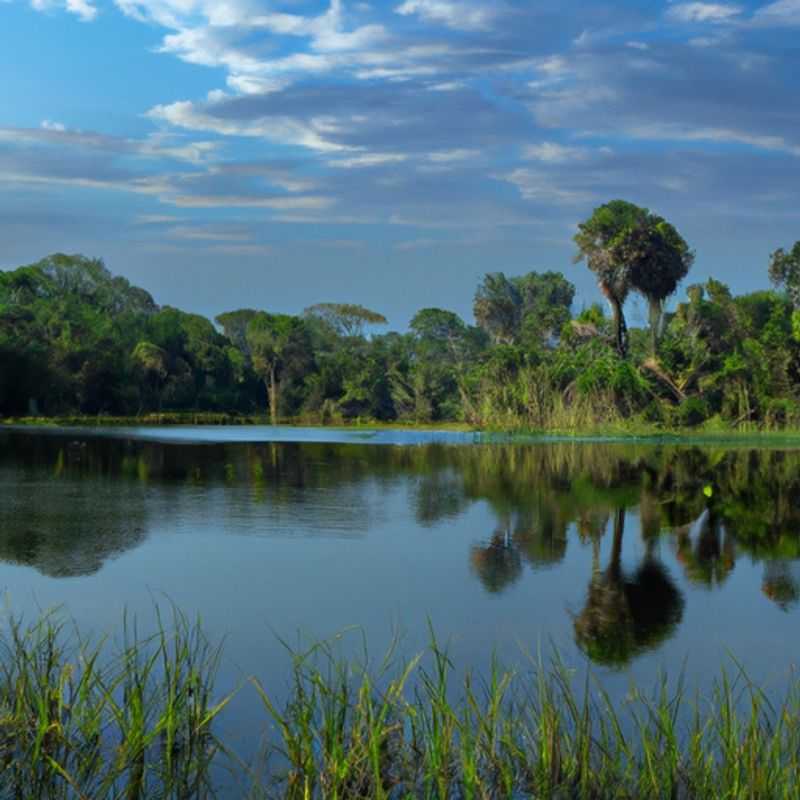 Six intrepid explorers venture into the untamed wilderness of Loango National Park, Gabon, during a 2-week autumn adventure, surrounded by the vibrant tapestry of nature's wonders.