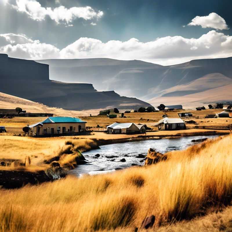 Lesotho Highlands majestueux : paysages époustouflants des montagnes du Lesotho.