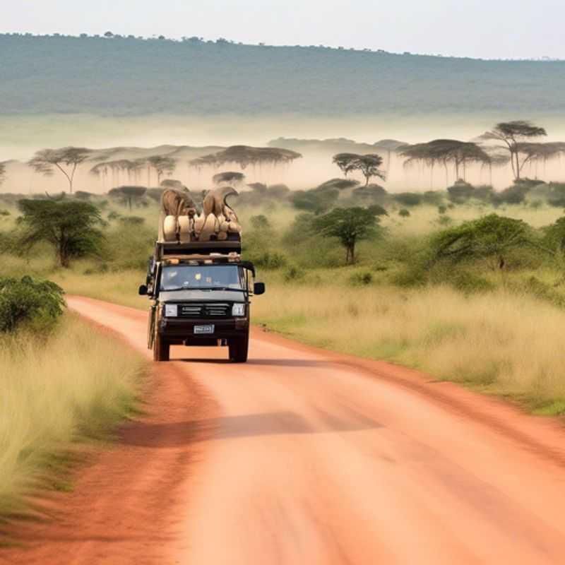 Un voyageur d'affaires solitaire contemplant les paysages époustouflants du parc national d'Akagera, en Rwanda, lors de son séjour estival de deux semaines.